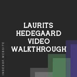 Laurits Hedegaard Video Walkthrough | Indexof