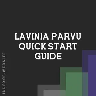 Lavinia Parvu Quick Start Guide | Indexof