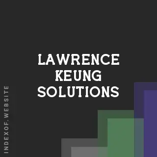 Lawrence Keung Solutions | Indexof