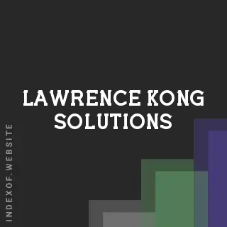 Lawrence Kong Solutions | Indexof