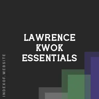 Lawrence Kwok Essentials | Indexof