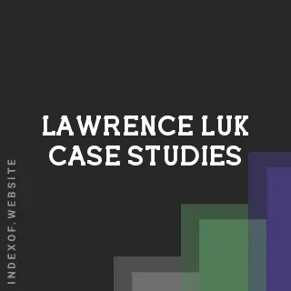 Lawrence Luk Case Studies | Indexof