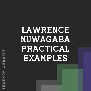 Lawrence Nuwagaba Practical Examples | Indexof