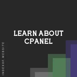 Learn about cPanel | Indexof