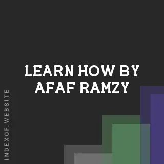 Learn How by Afaf Ramzy | Indexof