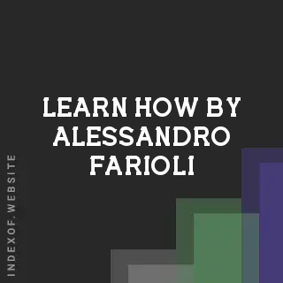 Learn How by Alessandro Farioli | Indexof