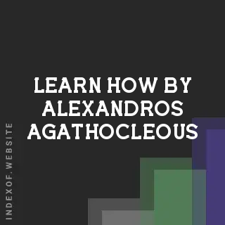 Learn How by Alexandros Agathocleous | Indexof