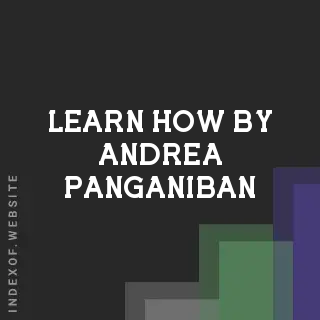 Learn How by Andrea Panganiban | Indexof