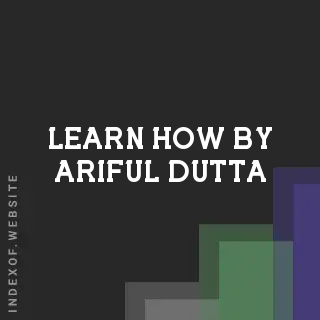 Learn How by Ariful Dutta | Indexof