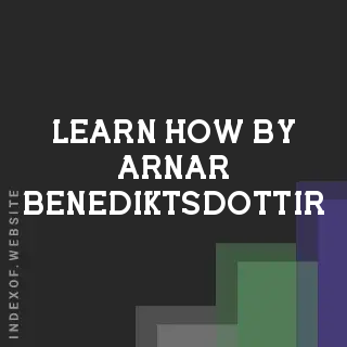 Learn How by Arnar Benediktsdottir | Indexof