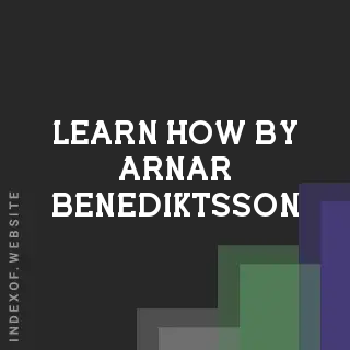 Learn How by Arnar Benediktsson | Indexof