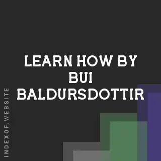 Learn How by Bui Baldursdottir | Indexof