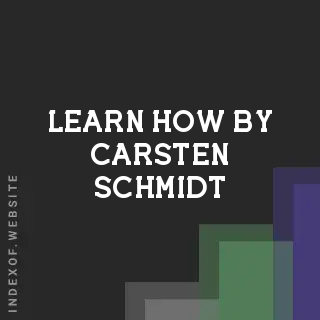 Learn How by Carsten Schmidt | Indexof