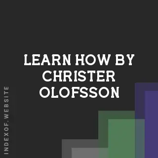 Learn How by Christer Olofsson | Indexof