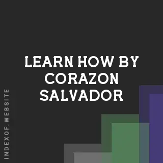 Learn How by Corazon Salvador | Indexof