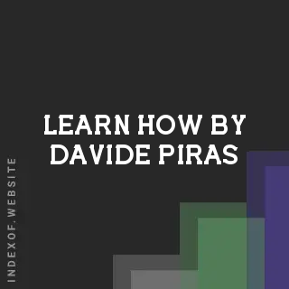 Learn How by Davide Piras | Indexof