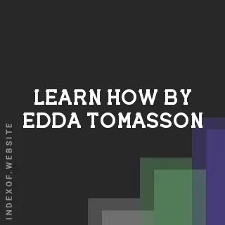 Learn How by Edda Tomasson | Indexof