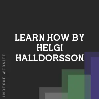 Learn How by Helgi Halldorsson | Indexof