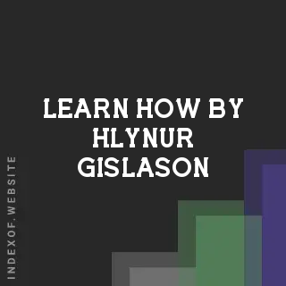 Learn How by Hlynur Gislason | Indexof