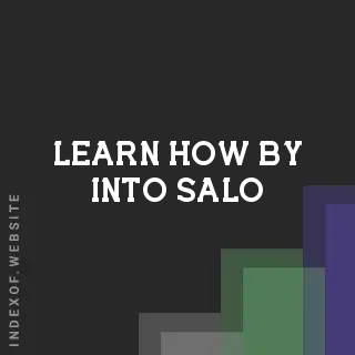 Learn How by Into Salo | Indexof