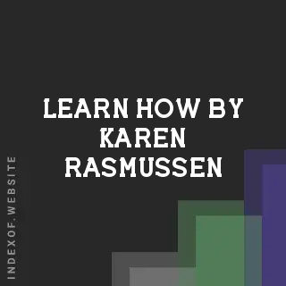 Learn How by Karen Rasmussen | Indexof