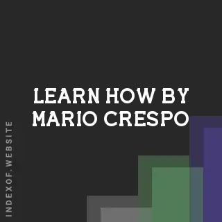 Learn How by Mario Crespo | Indexof