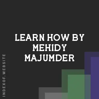 Learn How by Mehidy Majumder | Indexof