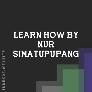 Learn How by Nur Simatupupang | Indexof
