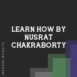 Learn How by Nusrat Chakraborty | Indexof