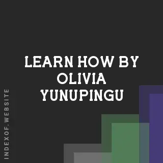 Learn How by Olivia Yunupingu | Indexof