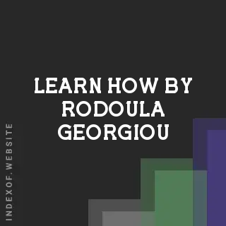 Learn How by Rodoula Georgiou | Indexof