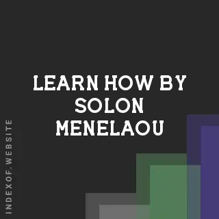 Learn How by Solon Menelaou | Indexof