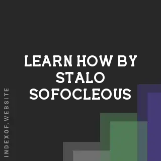 Learn How by Stalo Sofocleous | Indexof