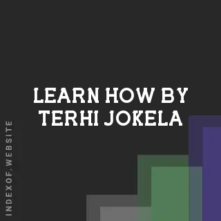 Learn How by Terhi Jokela | Indexof