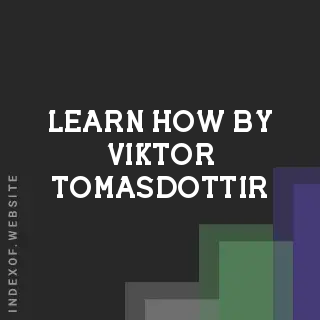 Learn How by Viktor Tomasdottir | Indexof