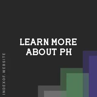 Learn more about PH | Indexof