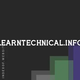 learntechnical.info by Soren Kristensen site -  Indexof
