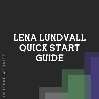 Lena Lundvall Quick Start Guide | Indexof