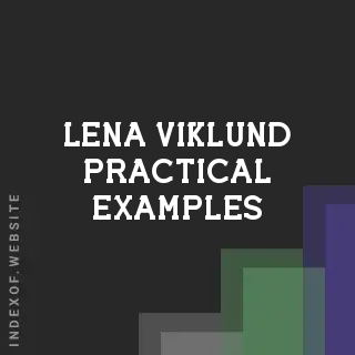 Lena Viklund Practical Examples | Indexof