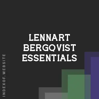 Lennart Bergqvist Essentials | Indexof