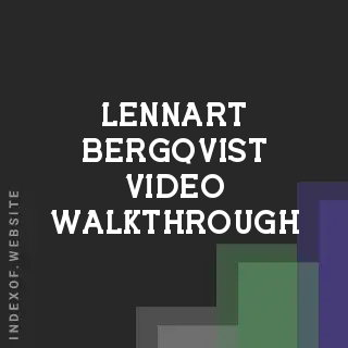 Lennart Bergqvist Video Walkthrough | Indexof