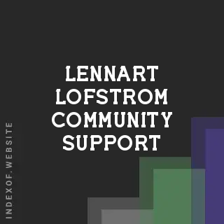 Lennart Lofstrom Community Support | Indexof