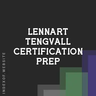 Lennart Tengvall Certification Prep | Indexof