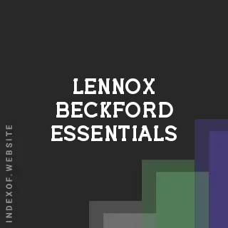 Lennox Beckford Essentials | Indexof