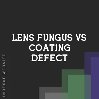 Lens Fungus vs. Coating Defect: How to Identify Damage in Photography Optics - Indexof