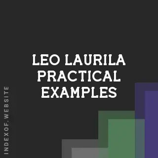 Leo Laurila Practical Examples | Indexof