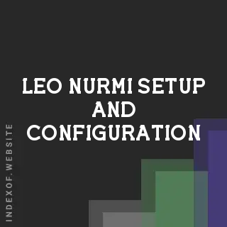 Leo Nurmi Setup and Configuration | Indexof