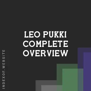Leo Pukki Complete Overview | Indexof