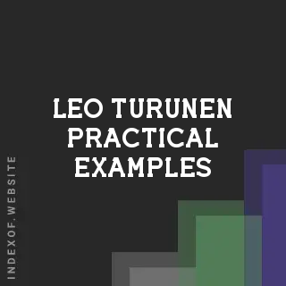 Leo Turunen Practical Examples | Indexof