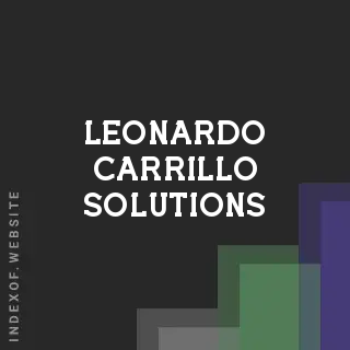 Leonardo Carrillo Solutions | Indexof